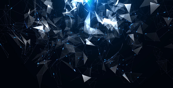 Blue Polygons Background by AS_100 | VideoHive